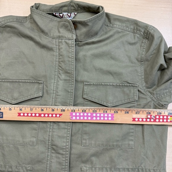 Marine Layer Harriet Green Utility Jacket Women’s Medium Cotton Drawstring Zip - Picture 8 of 11